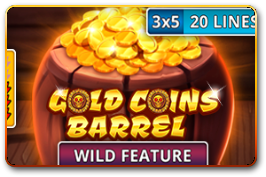 Gold Coins Barrel